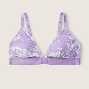 PINK
VELVET TRIANGLE BRALETTE Lavender Love
